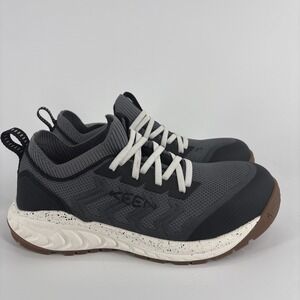 KEEN Utility Arvada Shift Work Sneaker Men 7 Gray Composite Toe ReGen
